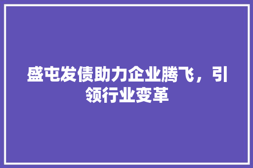盛屯发债助力企业腾飞，引领行业变革