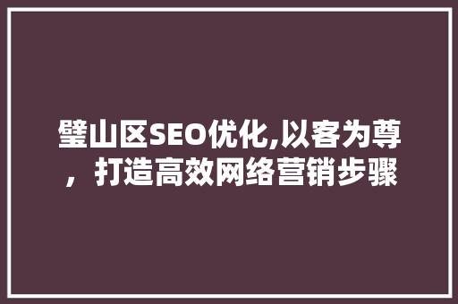 璧山区SEO优化,以客为尊，打造高效网络营销步骤