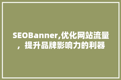 SEOBanner,优化网站流量，提升品牌影响力的利器