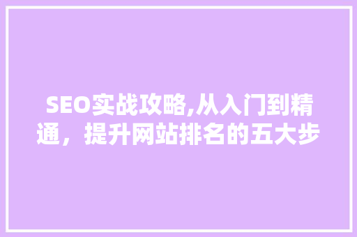 SEO实战攻略,从入门到精通，提升网站排名的五大步骤
