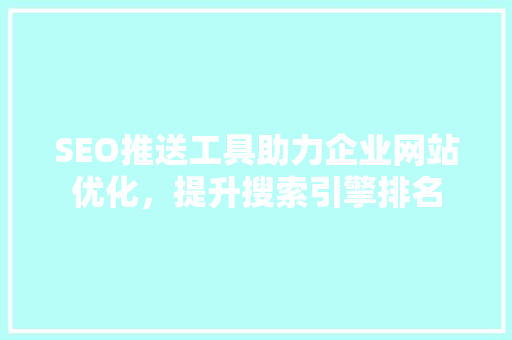 SEO推送工具助力企业网站优化，提升搜索引擎排名