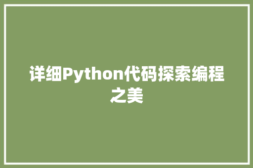 详细Python代码探索编程之美