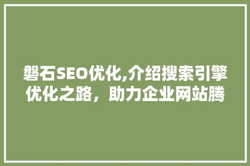 磐石SEO优化,介绍搜索引擎优化之路，助力企业网站腾飞