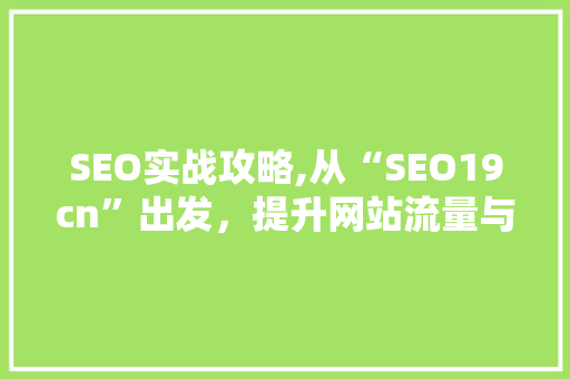 SEO实战攻略,从“SEO19cn”出发，提升网站流量与排名