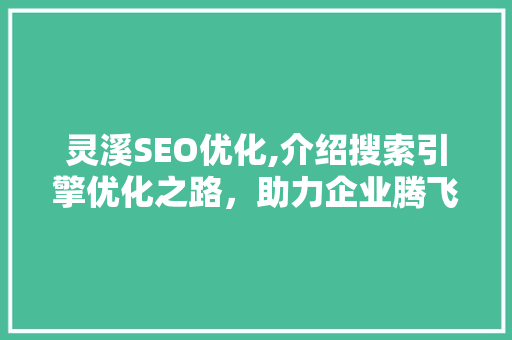 灵溪SEO优化,介绍搜索引擎优化之路，助力企业腾飞
