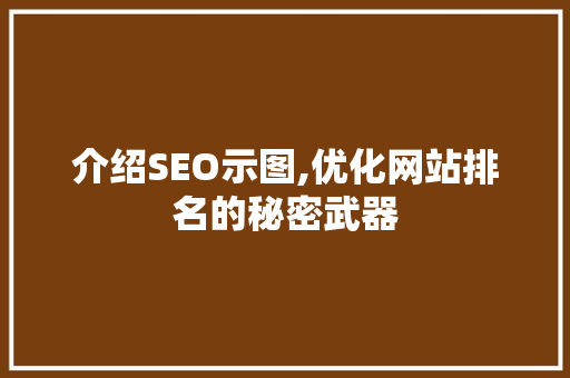 介绍SEO示图,优化网站排名的秘密武器
