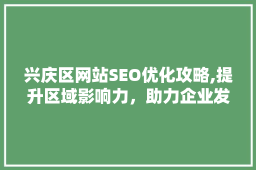兴庆区网站SEO优化攻略,提升区域影响力，助力企业发展