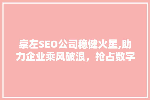 崇左SEO公司稳健火星,助力企业乘风破浪，抢占数字营销制高点