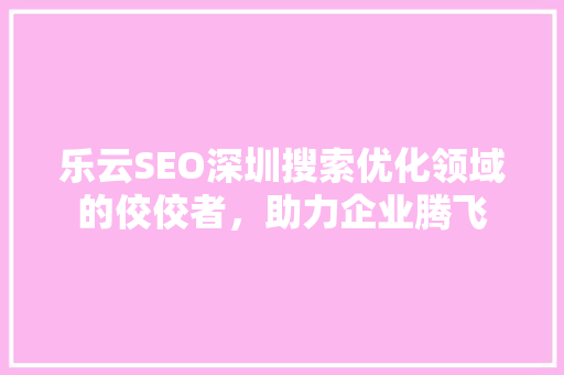乐云SEO深圳搜索优化领域的佼佼者，助力企业腾飞