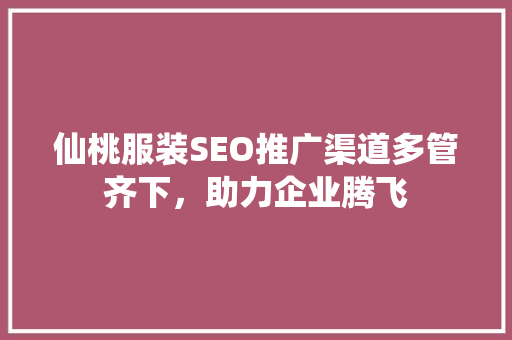 仙桃服装SEO推广渠道多管齐下，助力企业腾飞