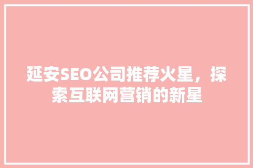 延安SEO公司推荐火星，探索互联网营销的新星