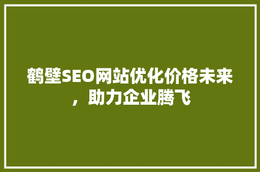 鹤壁SEO网站优化价格未来，助力企业腾飞