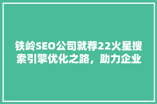 铁岭SEO公司就荐22火星搜索引擎优化之路，助力企业腾飞