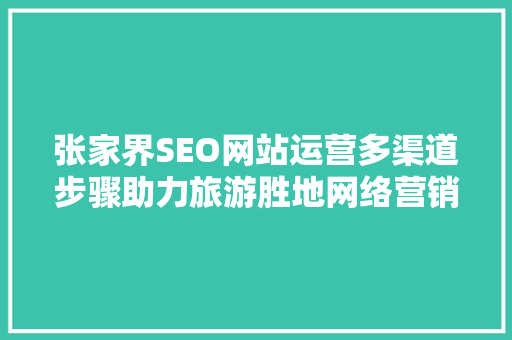 张家界SEO网站运营多渠道步骤助力旅游胜地网络营销