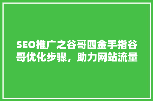 SEO推广之谷哥四金手指谷哥优化步骤，助力网站流量翻倍