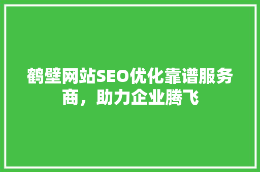 鹤壁网站SEO优化靠谱服务商，助力企业腾飞