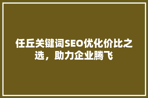 任丘关键词SEO优化价比之选，助力企业腾飞