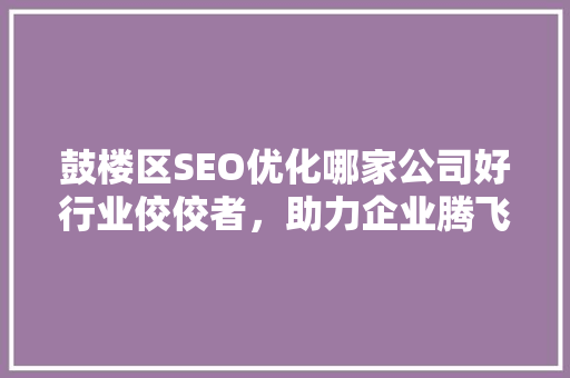 鼓楼区SEO优化哪家公司好行业佼佼者，助力企业腾飞
