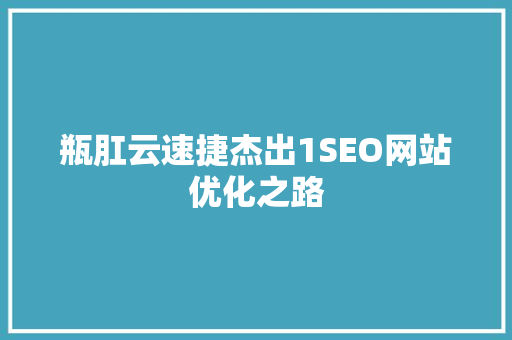 瓶肛云速捷杰出1SEO网站优化之路