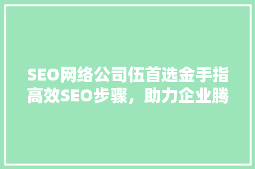 SEO网络公司伍首选金手指高效SEO步骤，助力企业腾飞
