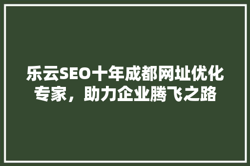 乐云SEO十年成都网址优化专家，助力企业腾飞之路