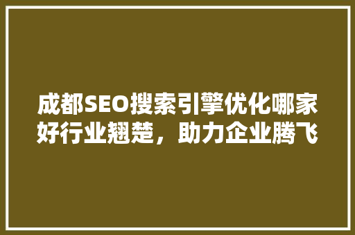 成都SEO搜索引擎优化哪家好行业翘楚，助力企业腾飞