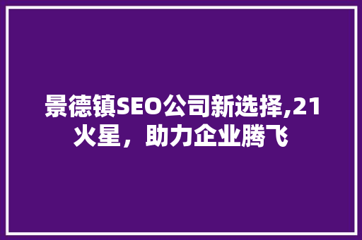 景德镇SEO公司新选择,21火星，助力企业腾飞