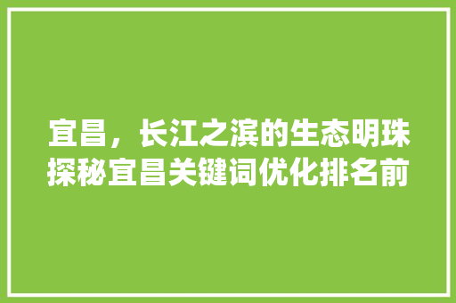 宜昌，长江之滨的生态明珠探秘宜昌关键词优化排名前十的奥秘_宜昌关键词优化排名前十