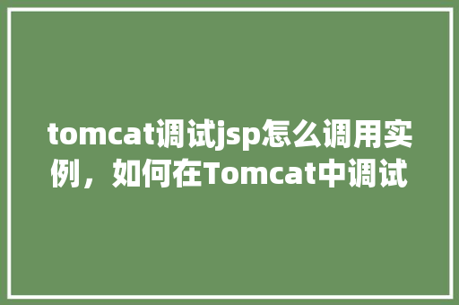 tomcat调试jsp怎么调用实例，如何在Tomcat中调试JSP页面并调用实例  第1张