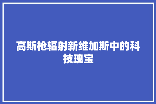 高斯枪辐射新维加斯中的科技瑰宝