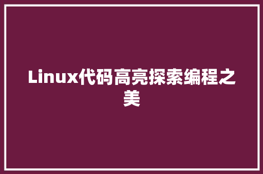 Linux代码高亮探索编程之美