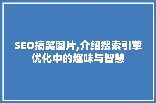 SEO搞笑图片,介绍搜索引擎优化中的趣味与智慧